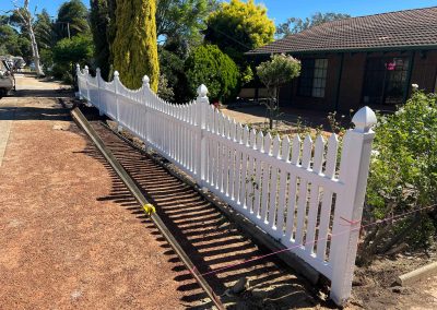 PVC picket fence Perth