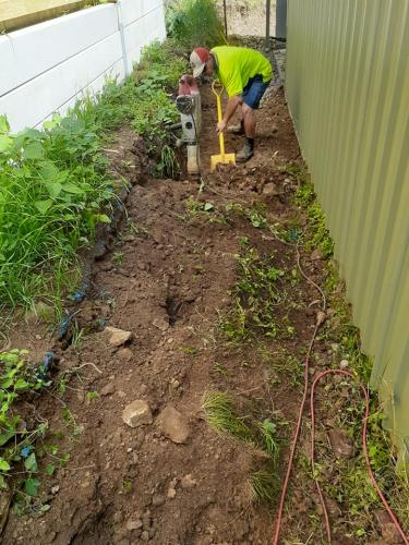 Site preparation before installing fences