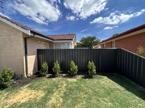 colorbond fences installed with low profile